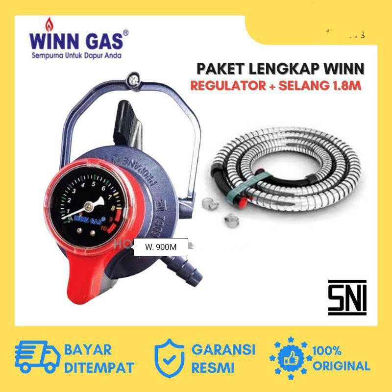 Winn Gas  ,  W  900 M  , Win Gas , SELANG Regulator Gas  LPG   , Meter