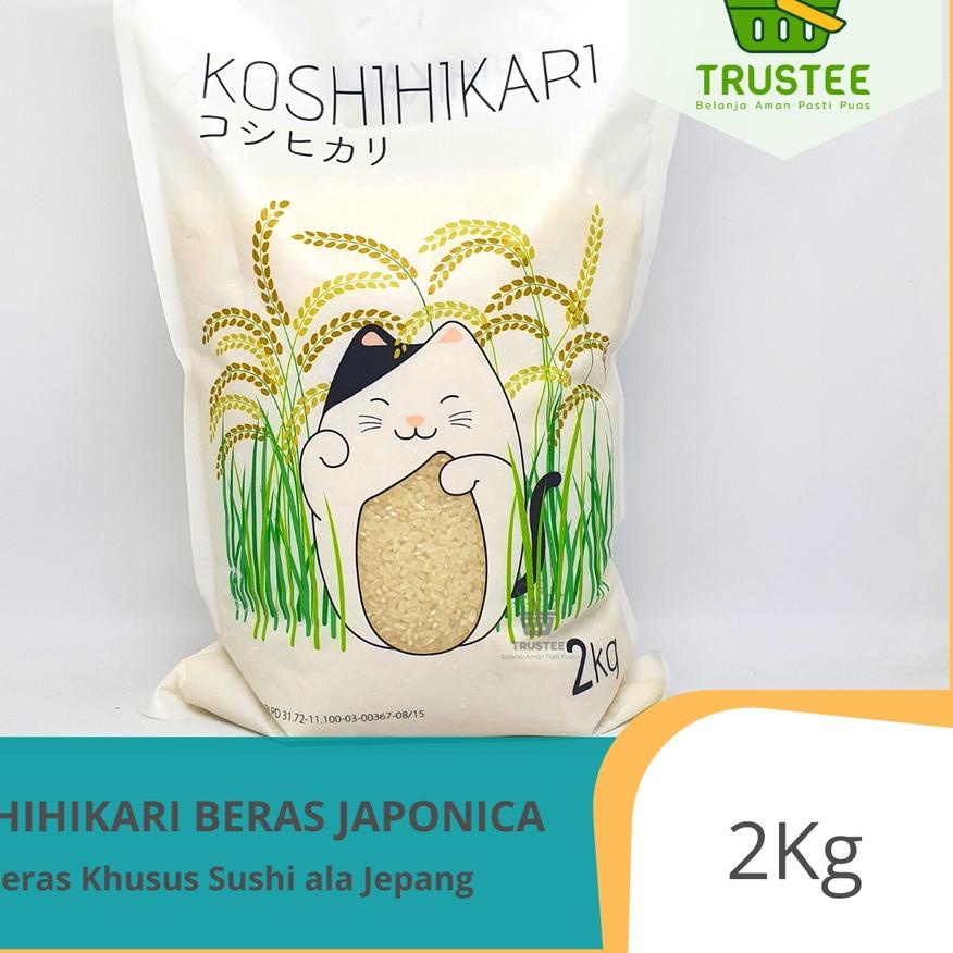 

♥ Beras Sushi Jepang 2kg Japonica Rice Gimbab Mentai Pulen Punel Koshihikari Okiniiri Koshikari ♥