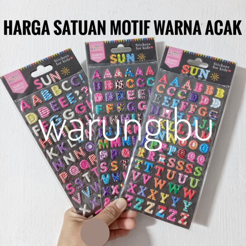 

Gambar Tempel Huruf Motif Stiker Alphabet Sticker Mainan