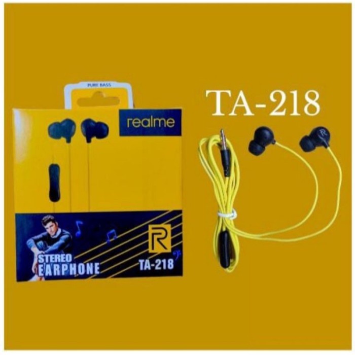 Headset Kabel Realme Stereo Earphone - AT-206