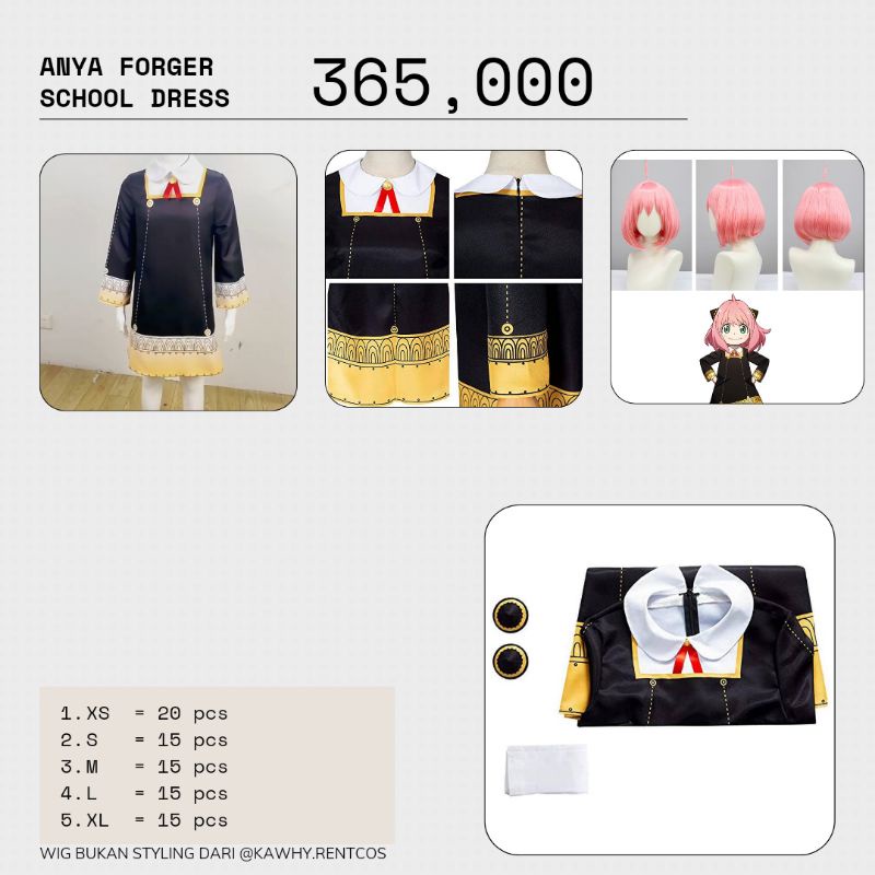 ANYA UNIFORM EDEN COSPLAY- SPY X FAMILY