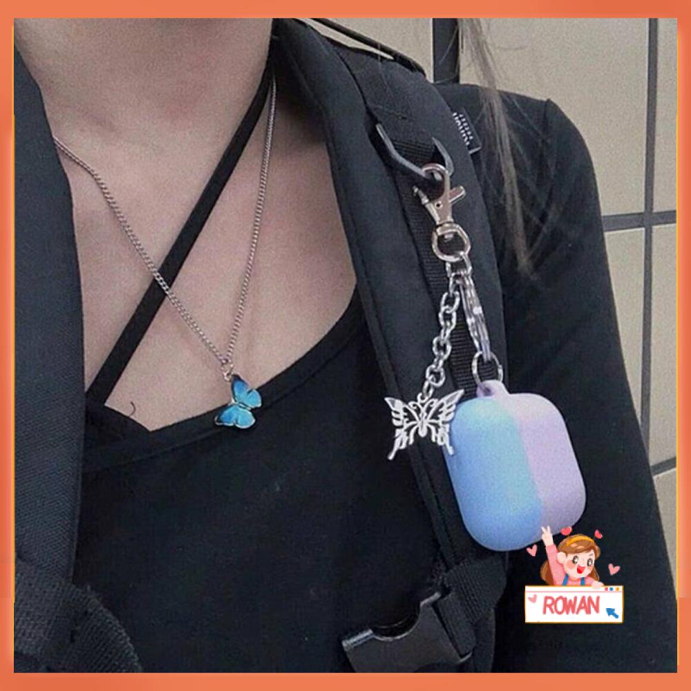 R-bunga Kalung Hadiah Untuk Wanita Gadis Women Gift Lake Blue Fashion Perhiasan Klavikula Rantai Choker