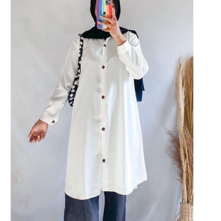 ☏ Tunik polos Wolfis - Atasan muslim tunik - Kemeja Tunik polos ♝