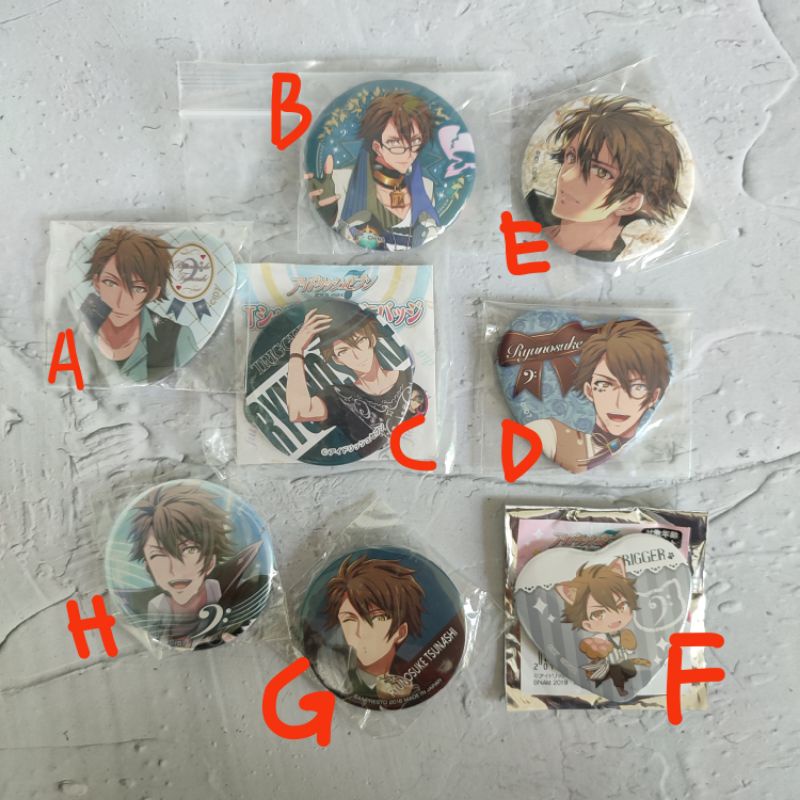 official merch pin badge idolish7 ryunosuke