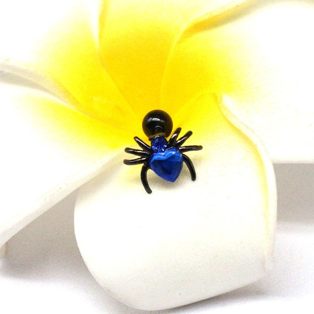 Needway   Wanita Anting Trendi Fashion Perhiasan Manis Hadiah Ulang Tahun Niche Desain Spider Tembaga Multi-Warna Tindik Anting-Anting