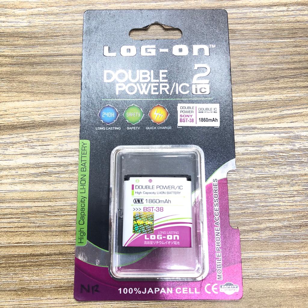 BATERAI LOG ON DOUBLE POWER SONY ERICSSON BST-38 BST38