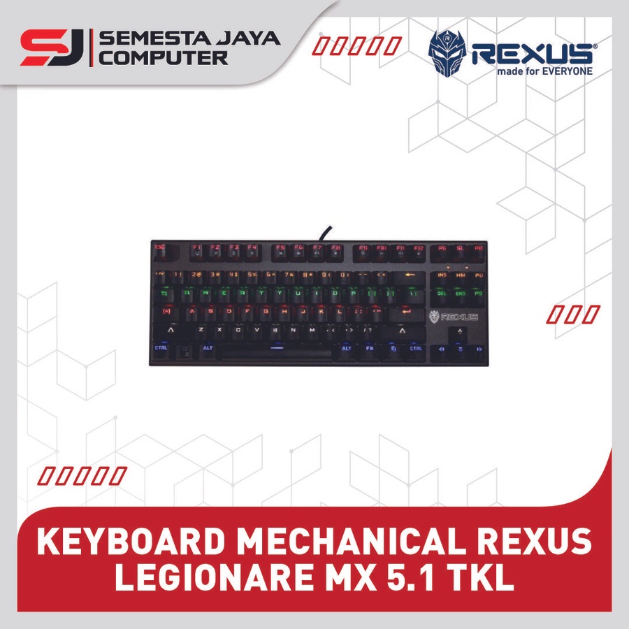 Rexus Keyboard Gaming Mechanical Legionare MX 5.1 TKL NEW EDITION