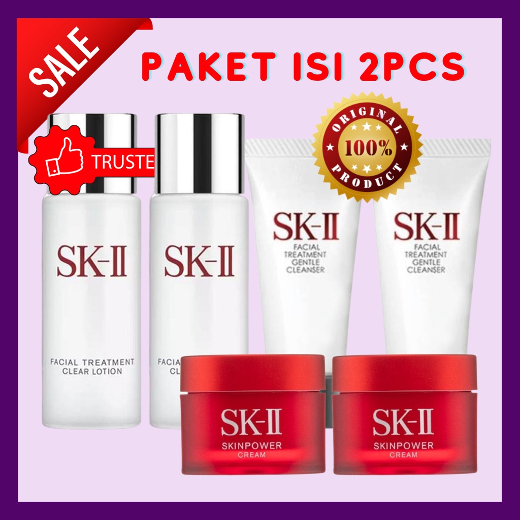 SK-II SK2 SKII 2SET FTCL 30ml Cleanser 20gr Skinpower Cream 15gr