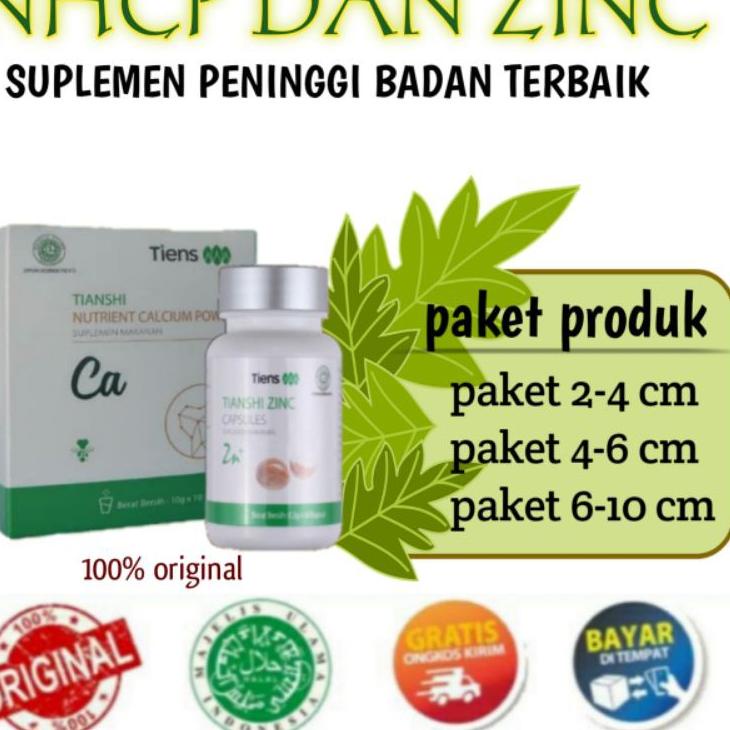 

◘ [COD] PAKET PENINGGI BADAN TERBAIK | PENINGGI TUBUH ALAMI | ZINC + SUSU CALSIUM 100% ORIGINAL ✷