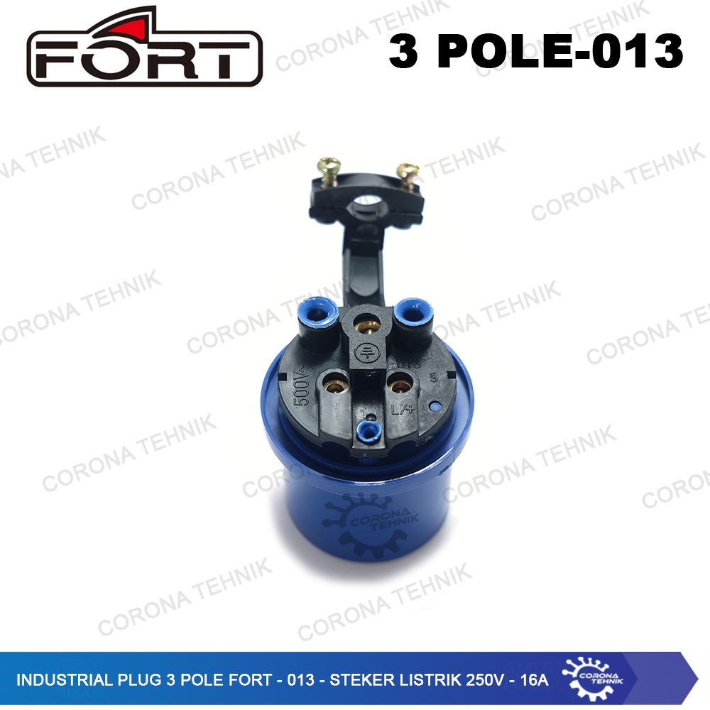 FORT - 013 - Steker Listrik 250V - 16A Industrial Plug 3 Pole