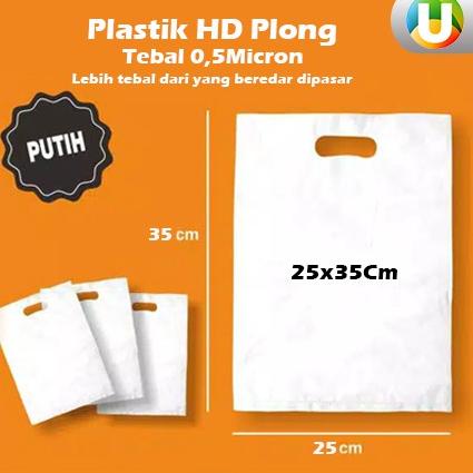 

FLASH SALE O80 [Isi 25pcs] Plastik Plong HD Plastik Putih Oval 25x35 Kantong Plastik Olshop tebal 50Micron Murah KJ89