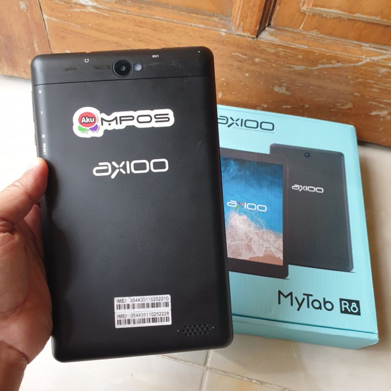 tablet axioo my tab r8 3/32 Ram 3gb rom 32gb normal lengkap siap pakai