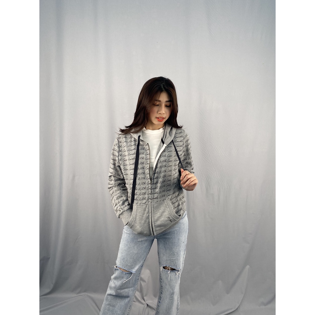 Jaket Hoodie Wanita Full Print JJ Jeans X Mixclo MLJ2015