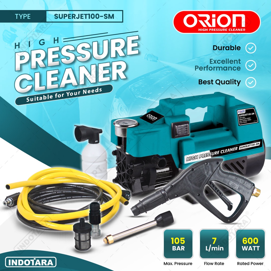 Alat steam cuci motor &amp; mobil Jet Cleaner - Orion SUPERJET100SM Silent (Tidak Berisik)