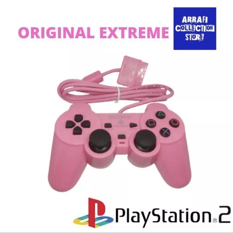 STIK OP WARNA PS2 ORI PABRIK KABEL SERAT 2 MOTOR STIK PS2 OP STIK PS2 WARNA STICK PS2
