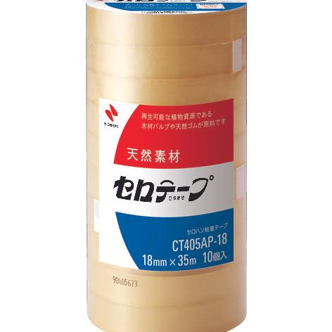 

Nichiban CT405AP-18 Sellotape for commercial use 18mmX35m 10Roll