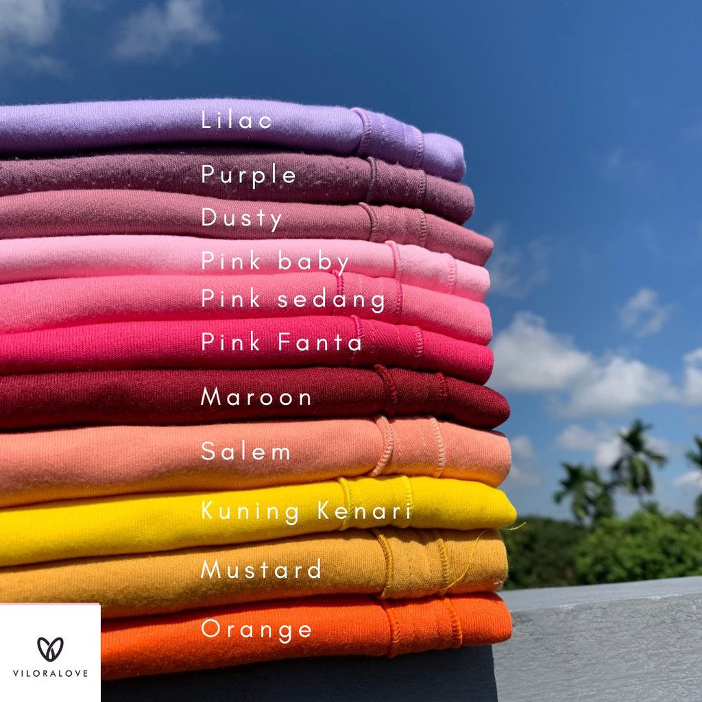 WARNA BARU 2 VILORALOVE JILBAB KERUDUNG SEKOLAH SERUT PREMIUM