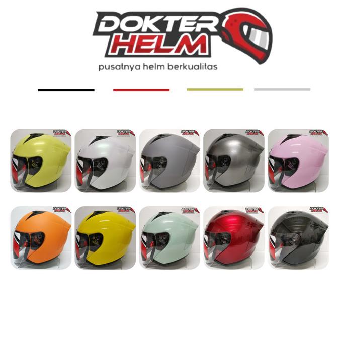 HELM NJS HALF FACE KRONOZ KRONOS SOLID