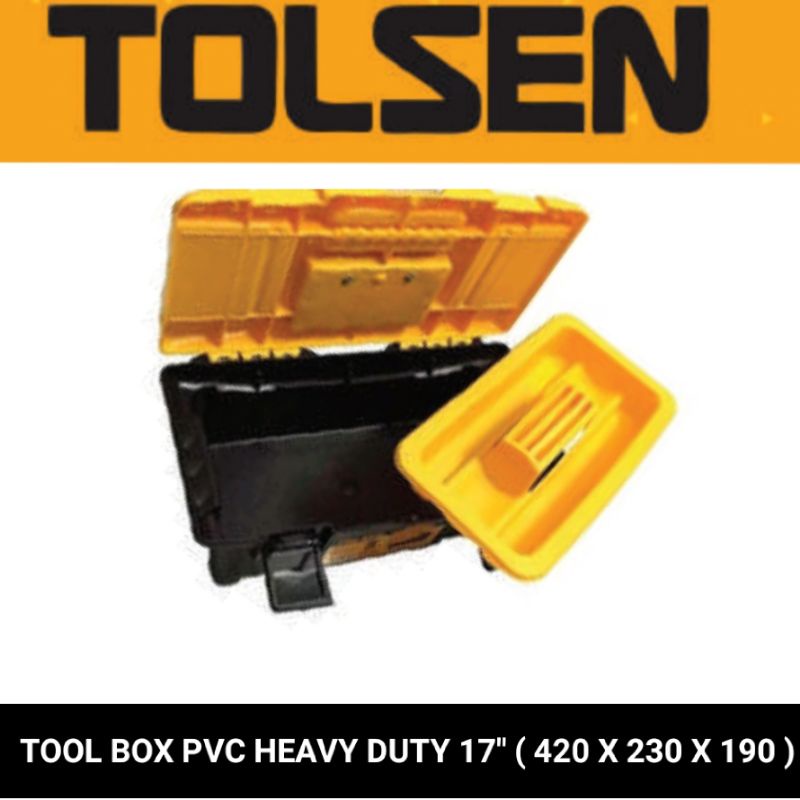 tool box pvc heavy duty 17&quot; ( 420 X 230x 190 ) tolsen