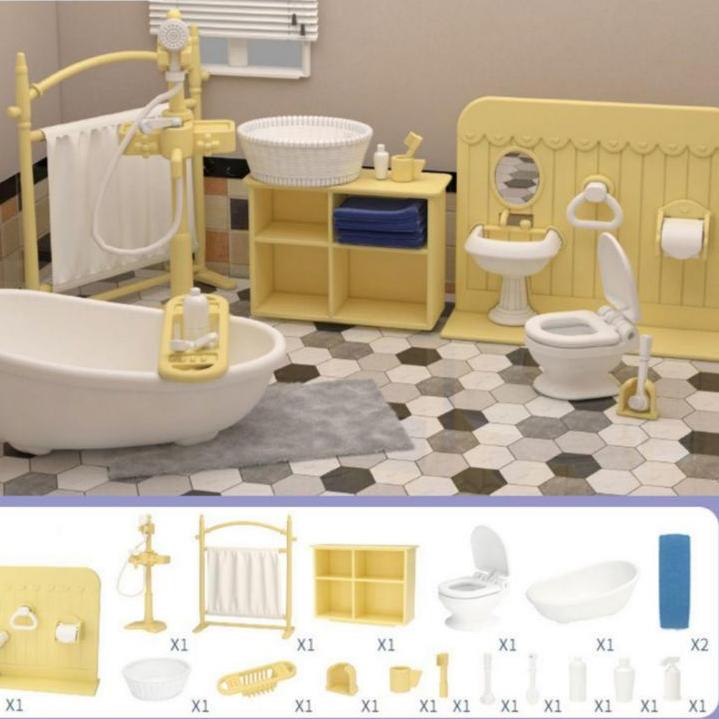 ♢ koala Diary Doll Room Accessories Mini Furniture sylvanian mainan perabotan aksesoris doll house f