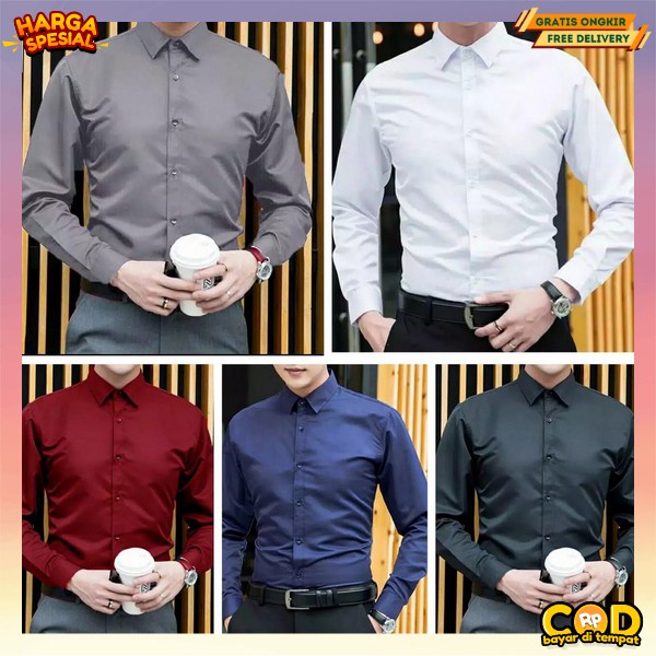 Baj Kmeja Model Terbaru 2023 Atasan Bju Kemejs Cwo Kameja Cowo Kuliah Keren Baju Atasan Kemeja Polos