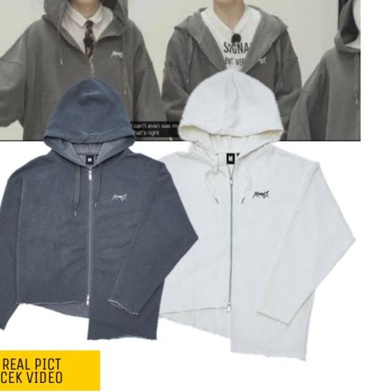 ➹ ZIP UP Hoodie Jungkook ARMYST un official ready 3xl CROP ( tanpa PRE ORDER) ✬