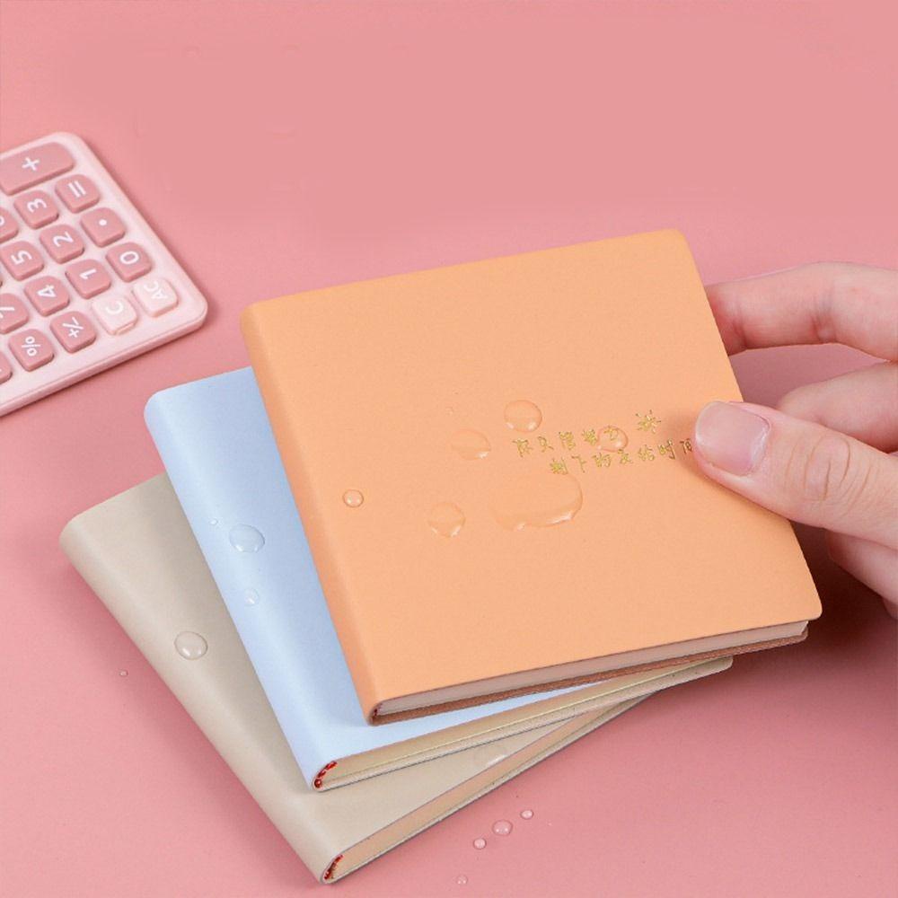 R-flower Mini Square Notebook 96lembar Alat Tulis Siswa Sederhana Alat Kantor Sekolah Penebalan Agenda Organizer Bisnis Notepad