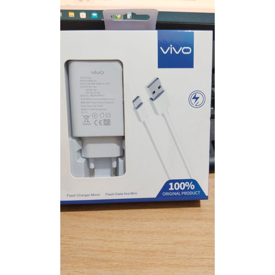 TC TRAVEL CHARGER ORIGINAL VIVO V9 / V2323 100% FAST CHARGING 3.0