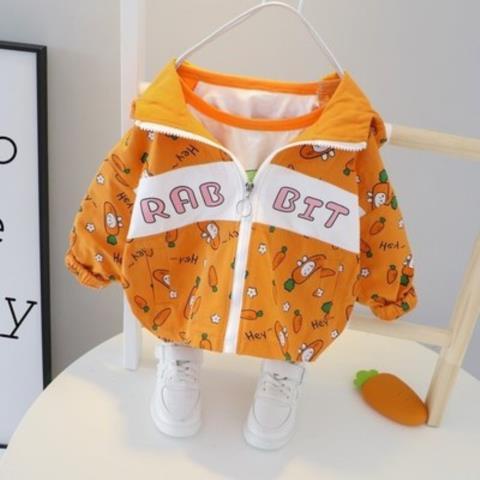 RB2 NEW Jaket bayi dan anak motif kelinci wortel