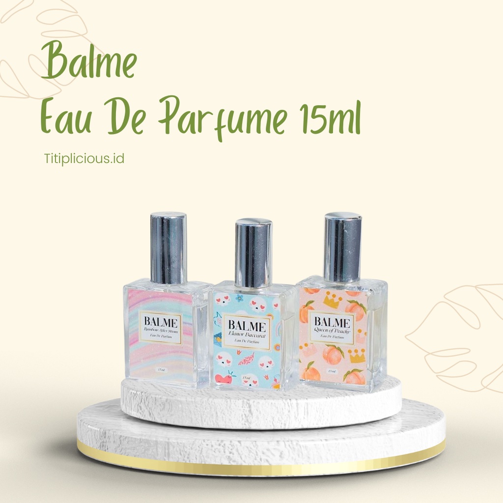 Balme Parfum Wanita Pria Tahan Lama Farfum Wanita Tahan Lama Dan Wangi 24 Jam Non Alkohol Original 100% 15ml