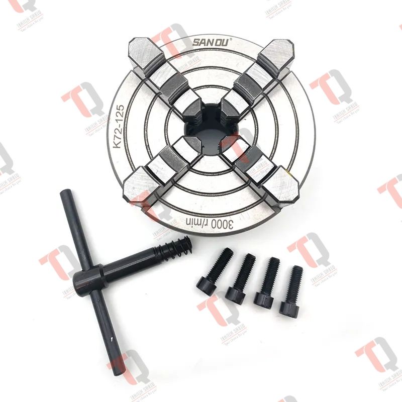 Chuck bubut 5inch kaki 4 | Chuck bubut 5 inch 4 jaw | Klaw 5inch 4 jaw