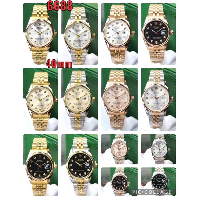 Jam Tangan Pria Rantai Rolek6689  Keren Full set