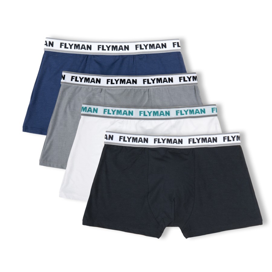 Flyman Celana Dalam Boxer Pria 1 Pcs Premium Modal Fabric FM 3056 good