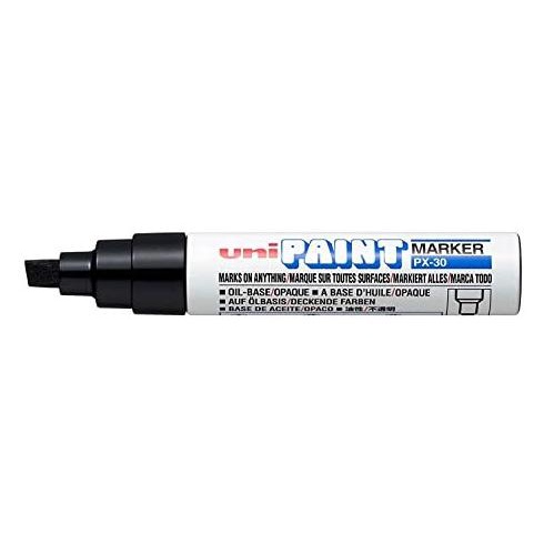 

Spidol Uni Paint PX30 Paint Marker Black Chisel Tip Bold paint Marker