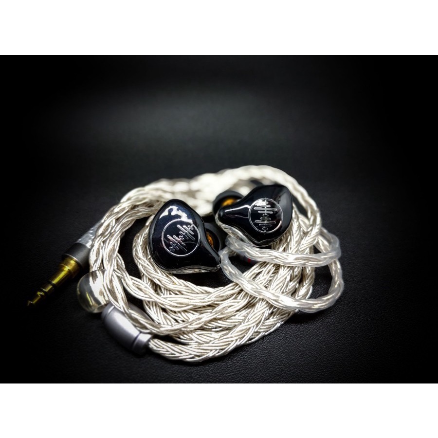WAVE3HU WAVE 3HU IEM Flat In Ear Monitor Panggung Triple Driver Black