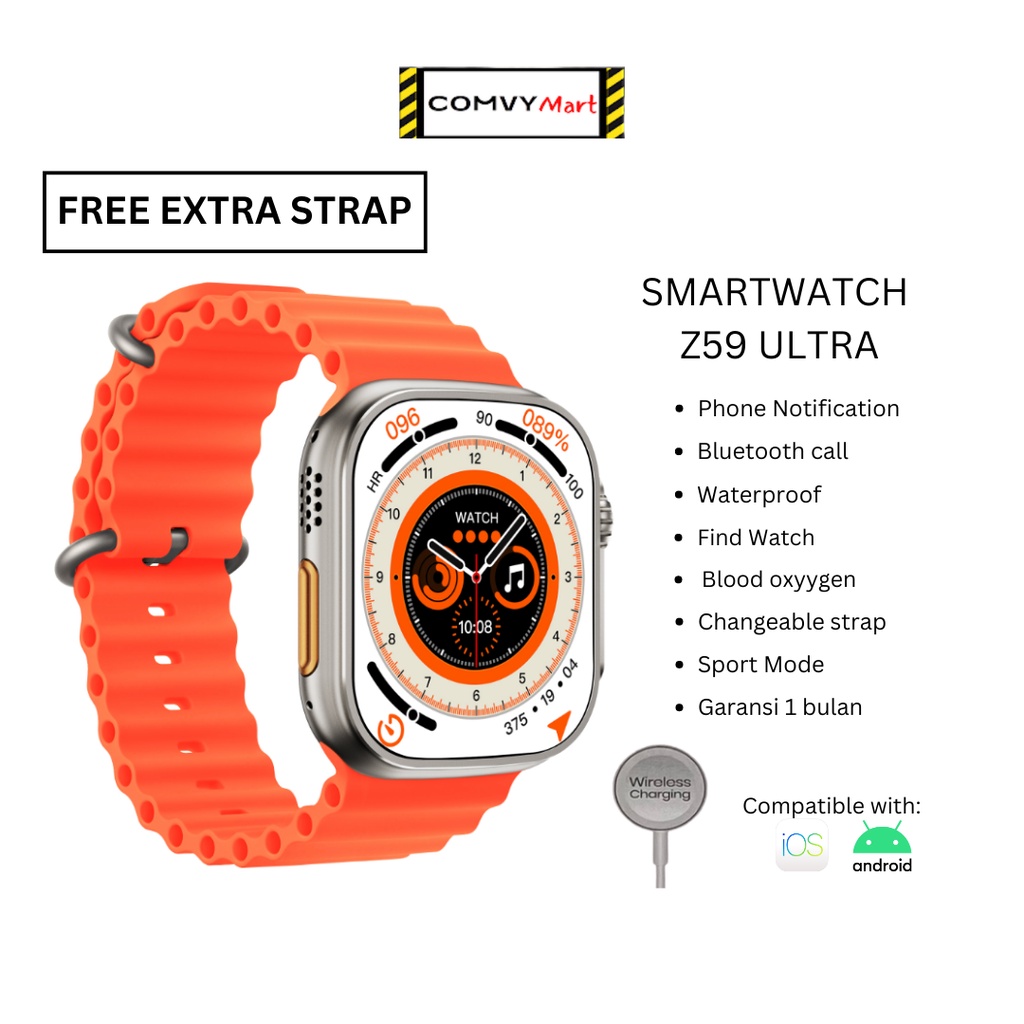 Smart Watch Series 8 Z59 Ultra Full Touch Screen NFC Sport Fitness Bluetooth Call IP68 Waterproof