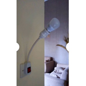 Fitting Lampu Flexible Saklar On Off Fiting fleksibel Estetik Piting Lampun Tidur Tekak Tekuk Colok Listrik Plus Sakelar Menyala