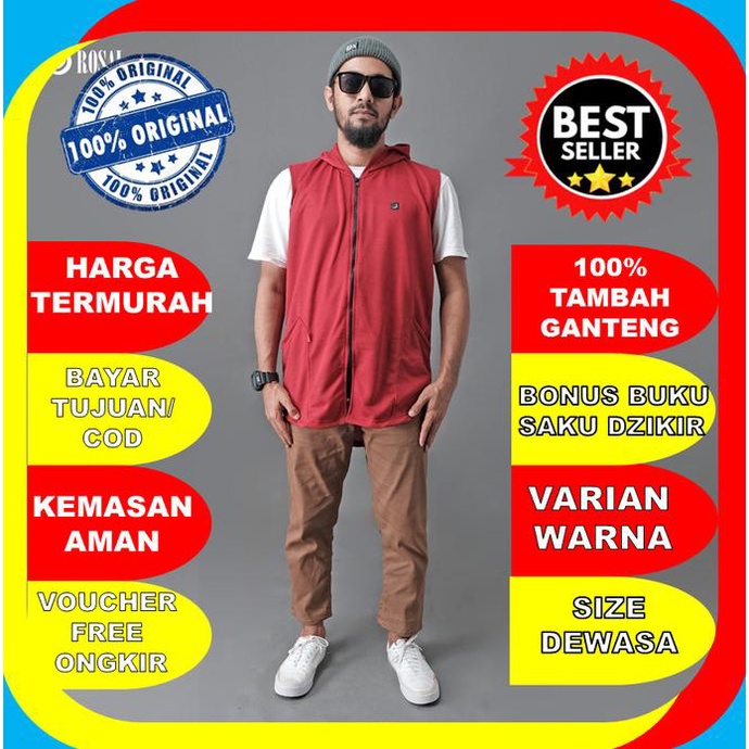 MURAH ROMPI SHOLAT ROSAL ZIPPER PRIA