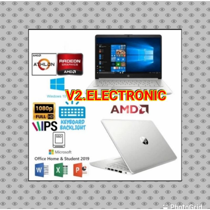 Laptop HP 14S-DK1507AU AMD Athlon 3050U RAM 4GB SSD 512GB Windows 11