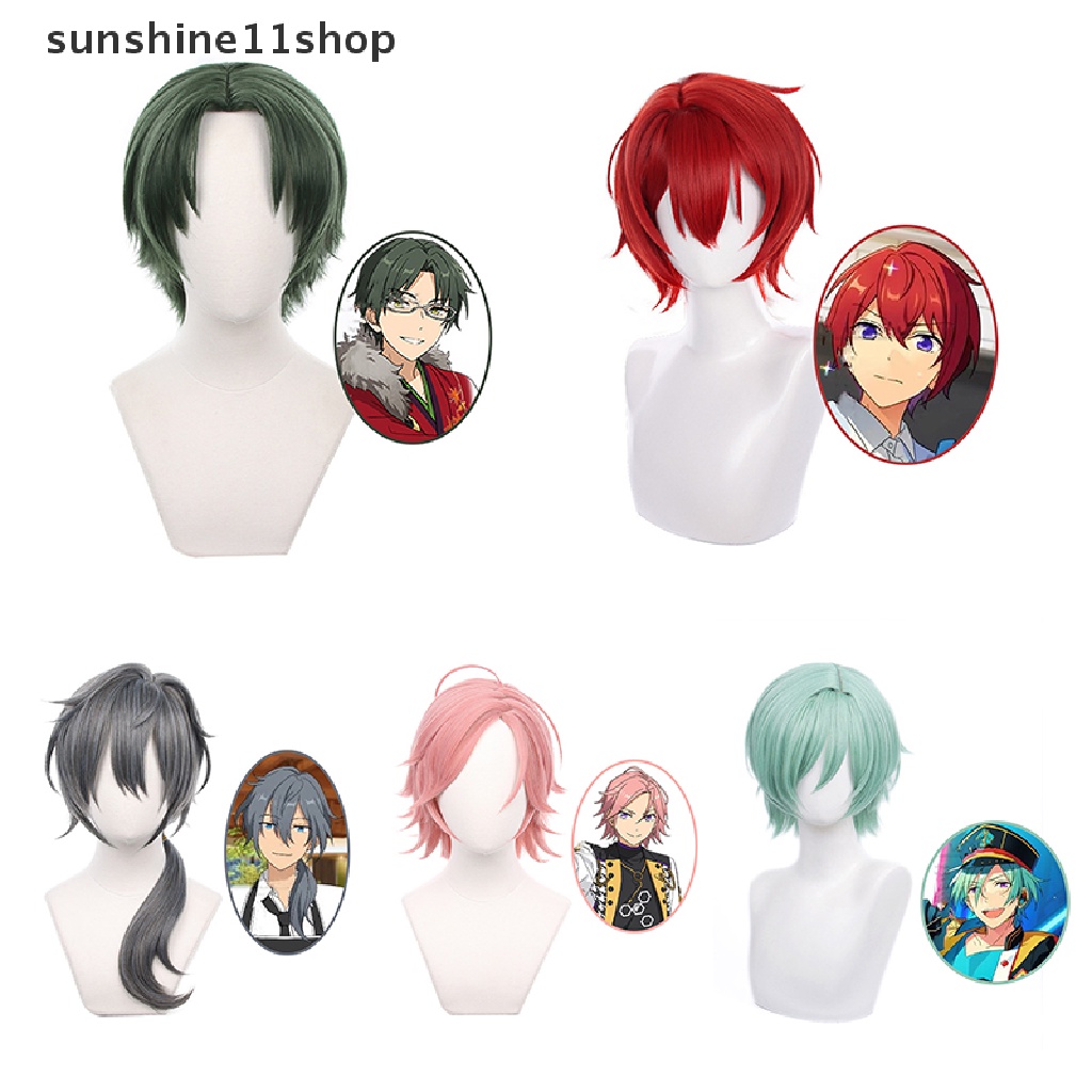 Sho Anime Ensemble Stars Karakter Cosplay Wig Halloween Cosplay Party Decor Props N