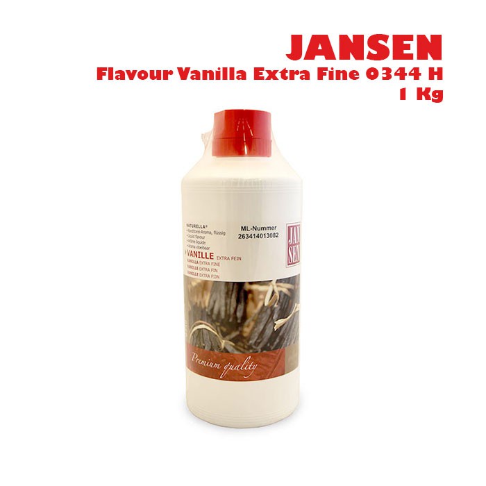 JANSEN Flavour Vanilla Extra Fine 0344 H 1 Kg / Perisa rasa Vanila 1kg