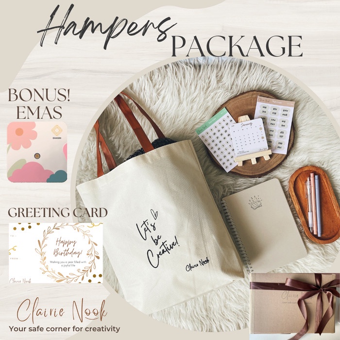 

Clairie Nook Hampers Package - Gift - Kado - Birthday - Anniversary - Cokelat