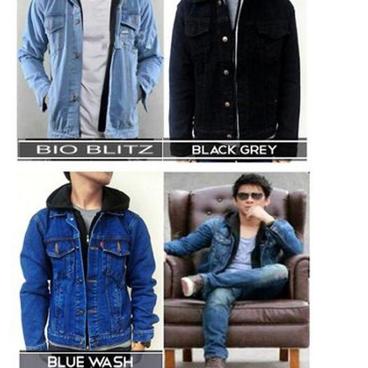 ❋ Jaket Jeans Hoodie Ariel / Jaket Jeans Pria Ariel / Hoodie Jeans Pria ☼