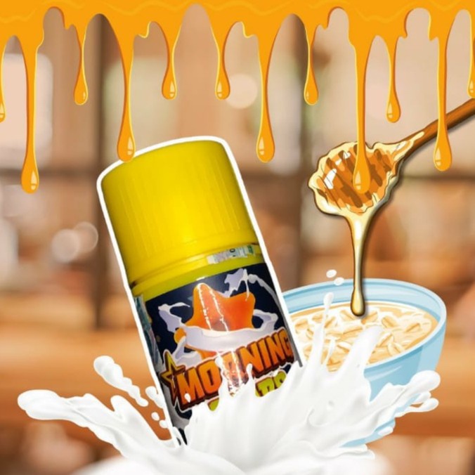 ORIGINAL 100% LIQUID MORNING STAR HONEY CEREALS 60ML FREEBASE