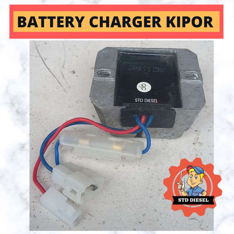 BATTERY CHARGER KIPOR 186F KIPROK MESIN GENERATOR SOLAR 186 186FA FA