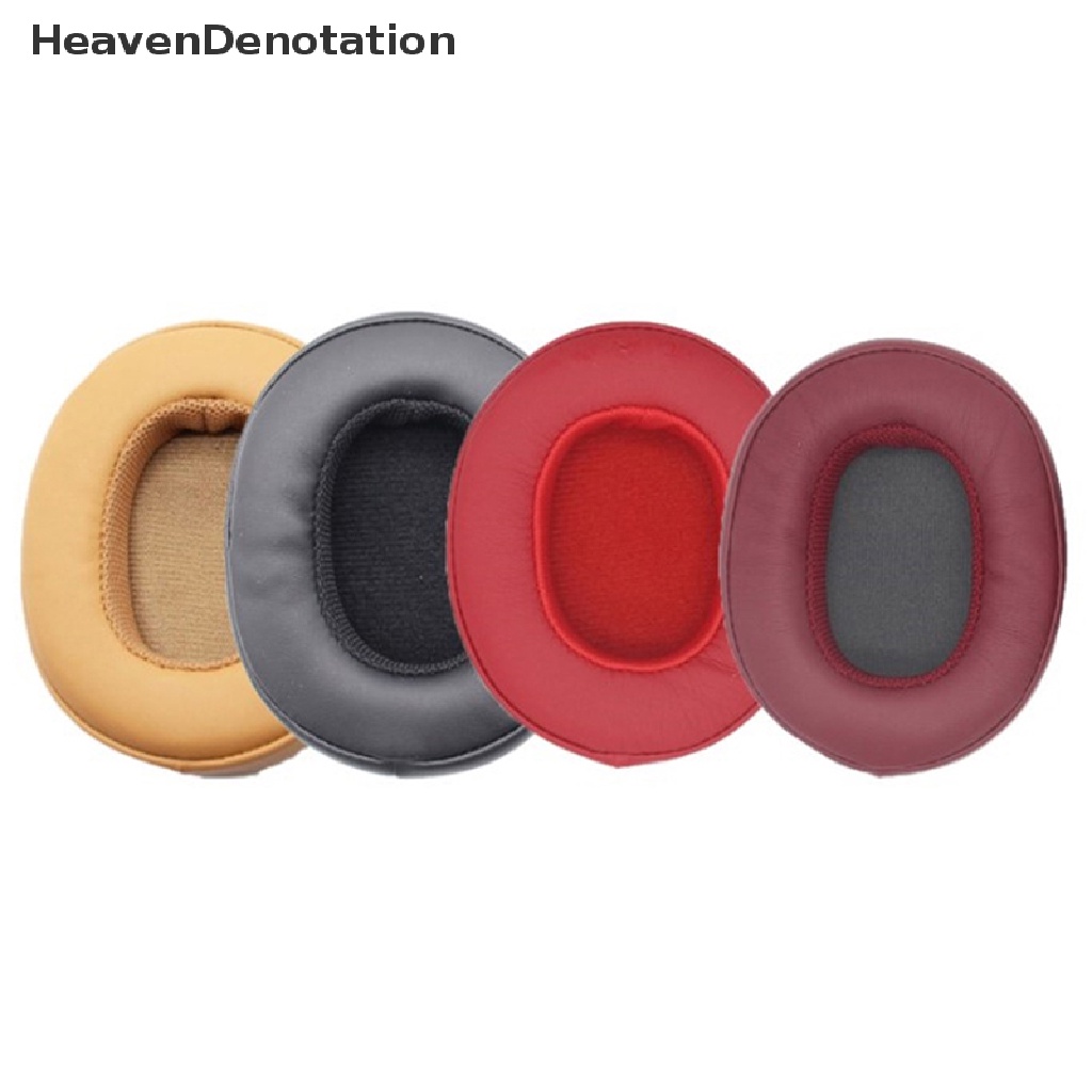 [HeavenDenotation] Red Black Replacement Earpads Ear Pads Cushions Busa Penutup Kulit Untuk Skull-candy Hesh3, Hesh3, Crusher Headphone Nirkabel HDV