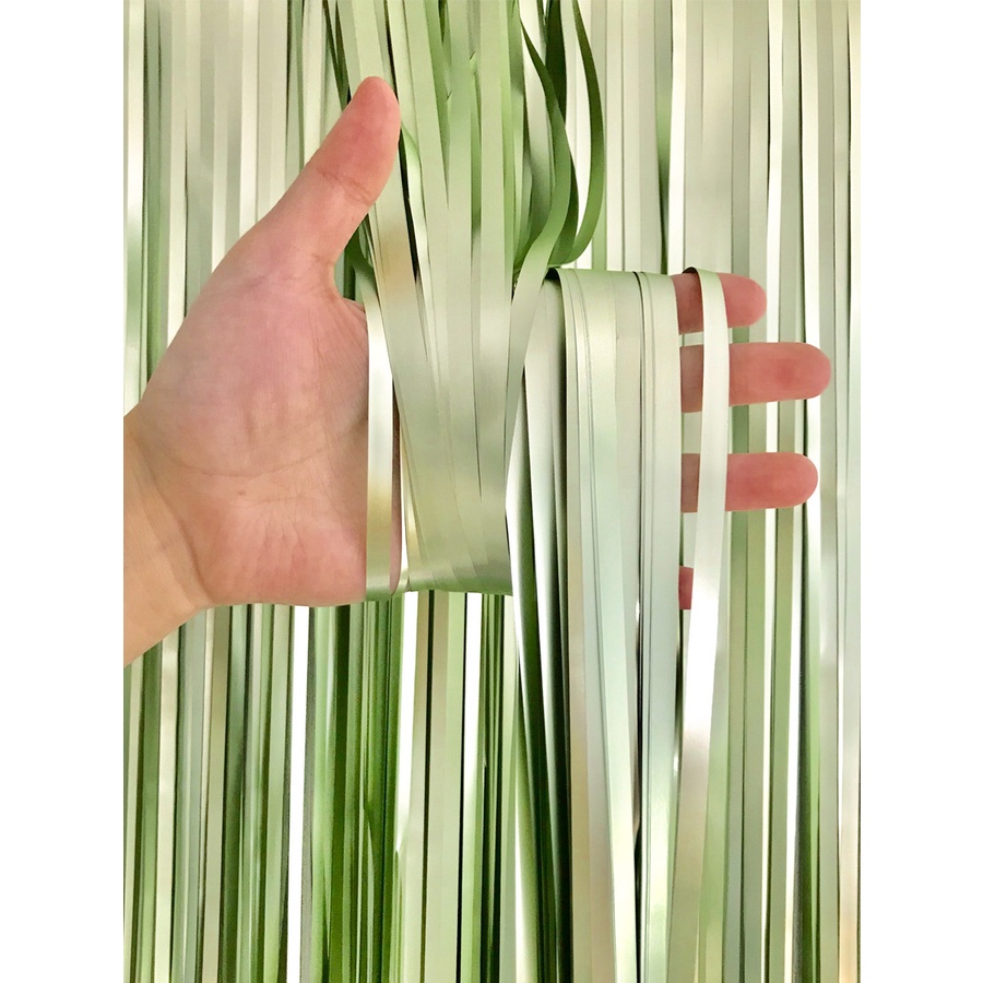 T&amp;Y Tirai Pesta Ulang Tahun 180cmx99cm Tirai Rumbai Plastik Chrome Foil 99 x 180 Cm Foil Curtain Backdrop Curtain Selinger Metalik Import Murah