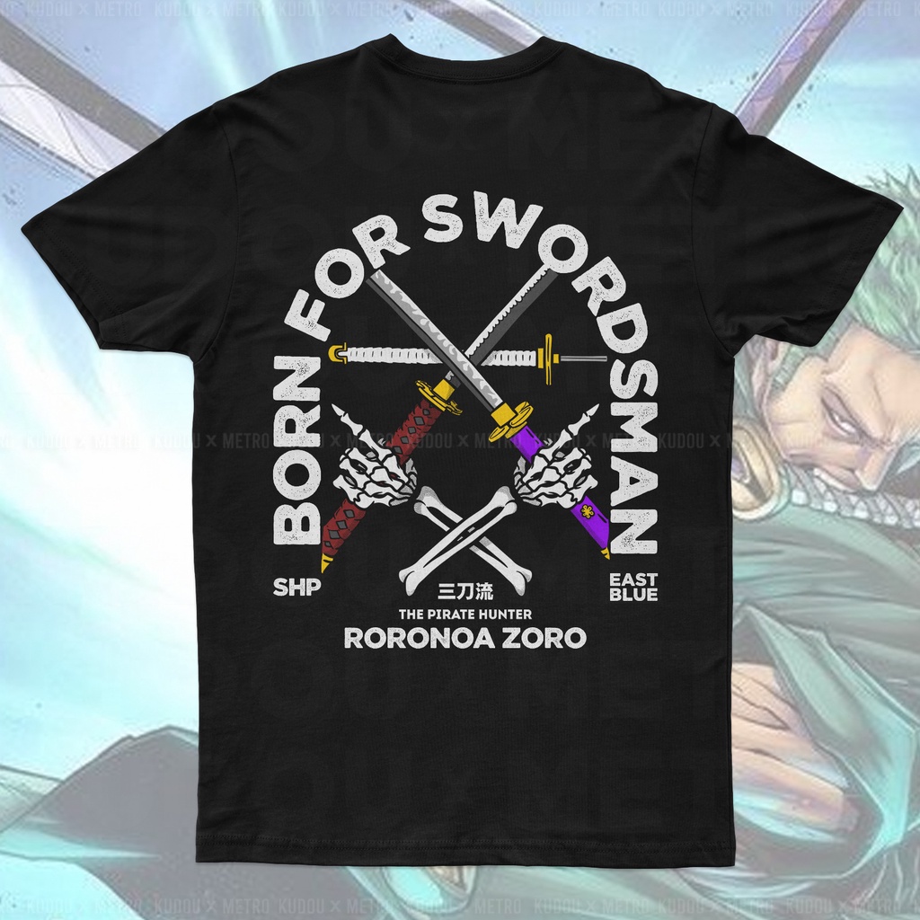 Tshirt Zoro Swordsman Being Anime Manga One Piece Premium Unisex