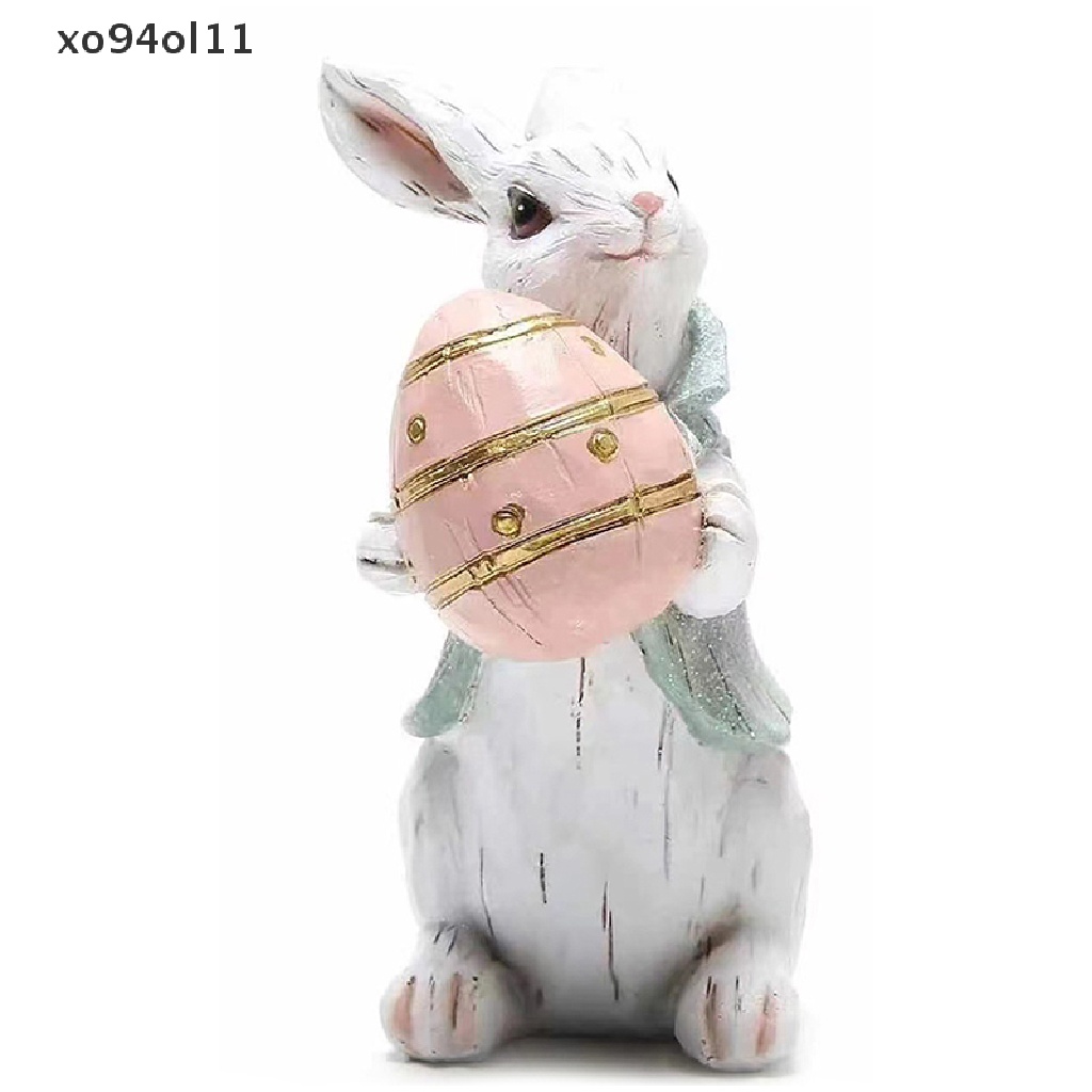 Xo Kelinci Paskah Lucu Memegang Telur Ornamen Easter Bunny Pegang Wortel OL