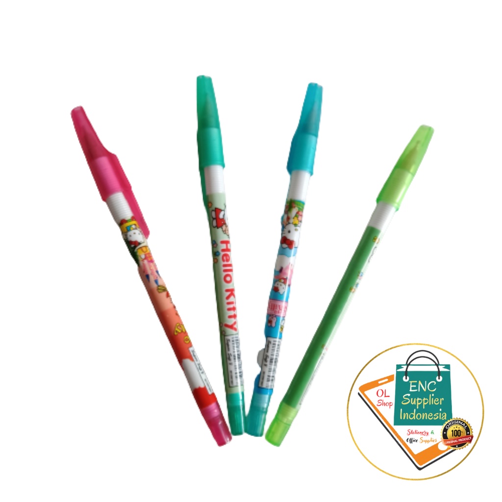 

bolpenku 1 buah pen fancy oil gel type F extra fine point 0.4mm per pcs - enc.sup
